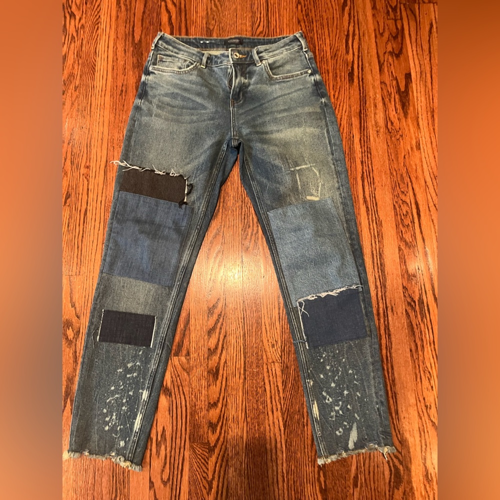 Scotch & Soda Distressed Blue Patchwork Jeans size 28